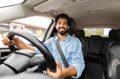 Learner Driver Inside Car